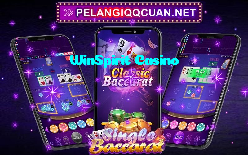 WinSpirit Casino casino presented on mobile device in Pakistan with slots and live games